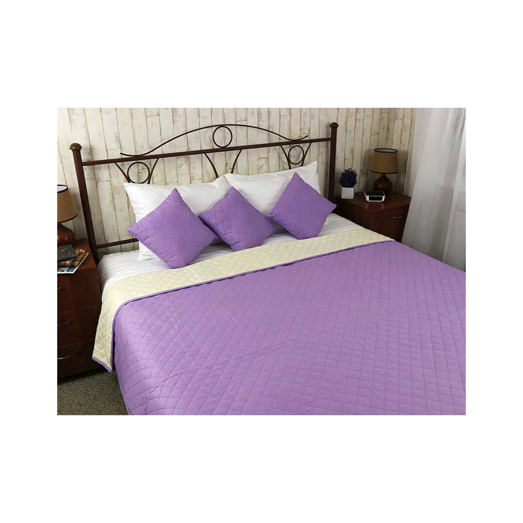 Покривало Руно Двостороннє Севілья бузково-молочне 220х240 см (330.52У_Севілья) - зображення 1