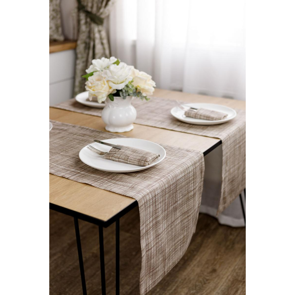 Доріжка на стіл Прованс Тереза Клітинка 40х140 (034450) - зображення 4