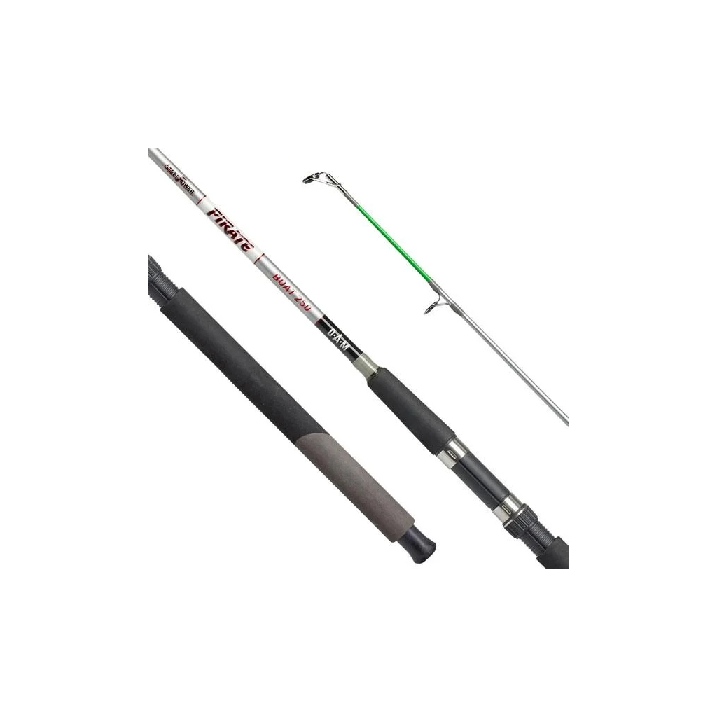 Вудилище DAM Steelpower Pirate Boat 2.40м 2 секції 100-250гр. (51958) - зображення 1