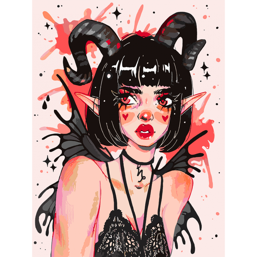 Картина по номерам Santi Аніме Готика 30*40см ©nila_art_art (954395) - зображення 1