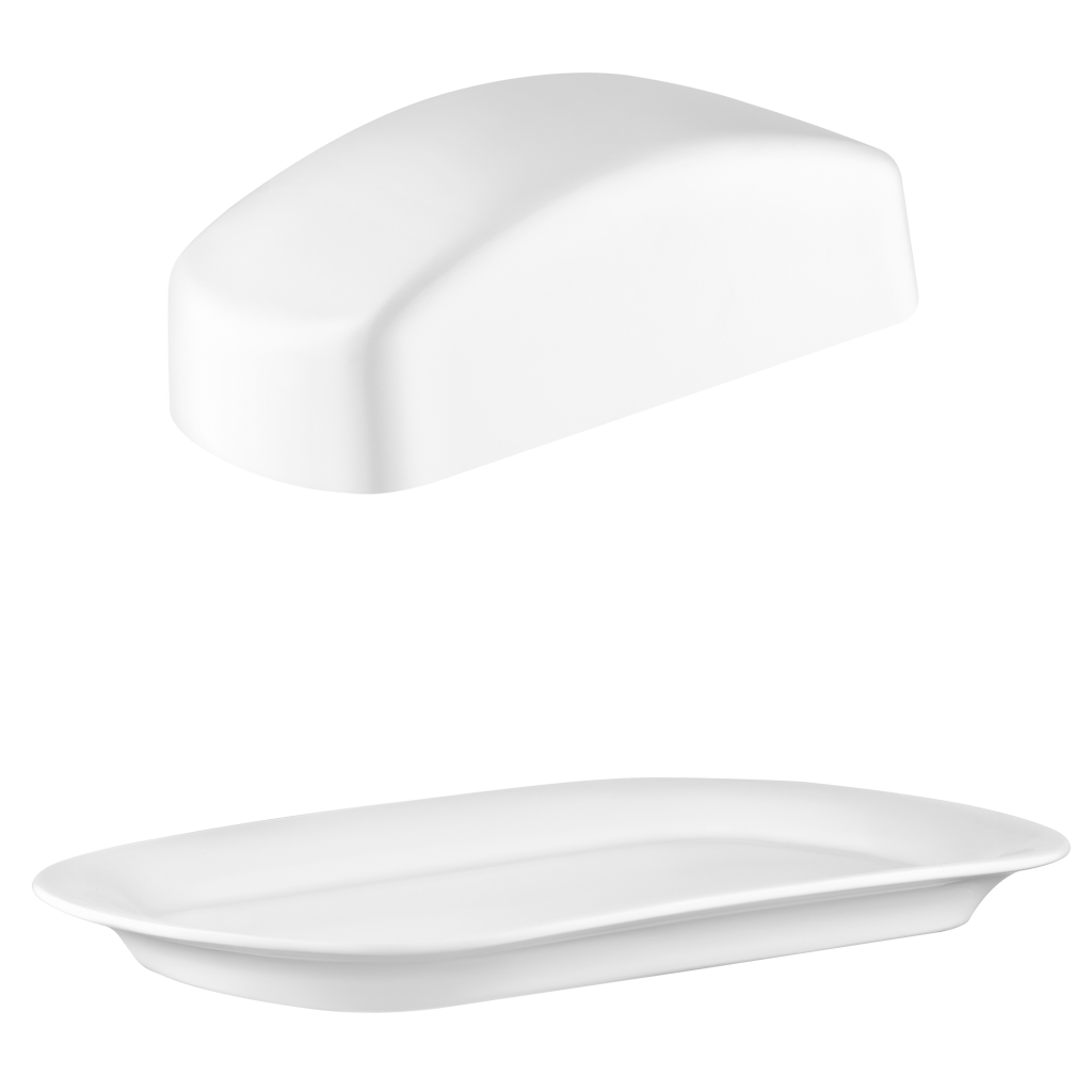 Маслянка кухонна Ardesto 20.3х12.7х6.4см, порцеляна, білий (AR3751) - зображення 3