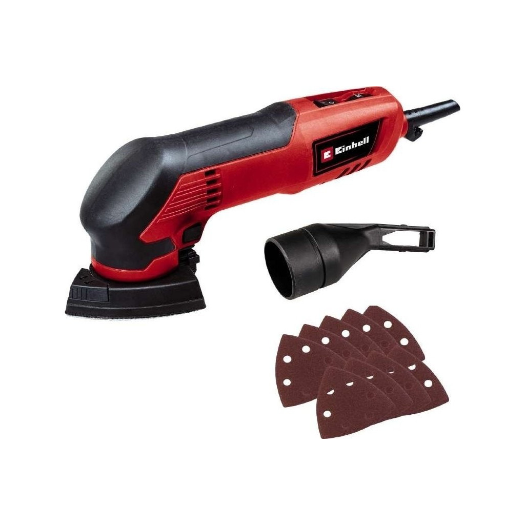 Шліфувальна машина Einhell дельтавидна TC-DS 20 E, 200Вт, 90х90х90мм, 12000-22000 об/хв 9 шліфпаперів (4464255) - зображення 2