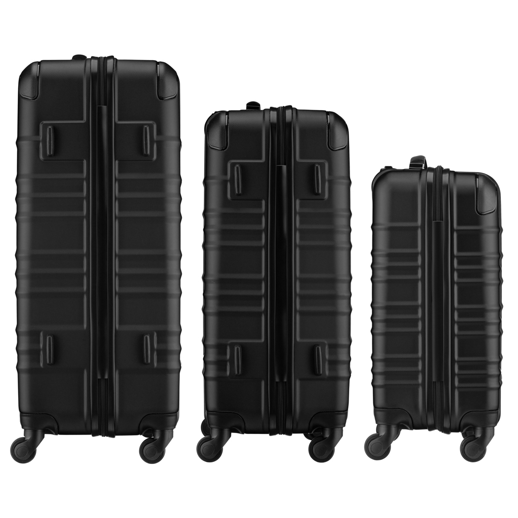 Набір валіз Wenger Amplar 3 в 1 (S,M,L) пластик, 4 колеса, чорний (653149) - зображення 6