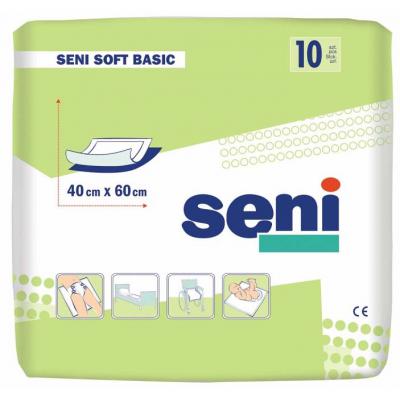 Пелюшки для малюків Seni Soft Basic 40х60 см 10 шт (5900516692445) - зображення 1