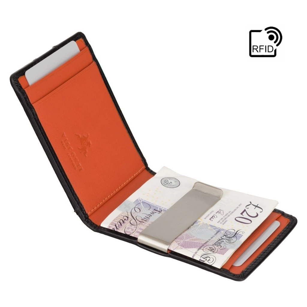 Гаманець Visconti VSL57 Black Monza/Orange (VSL57 BLK/ORG) - зображення 5