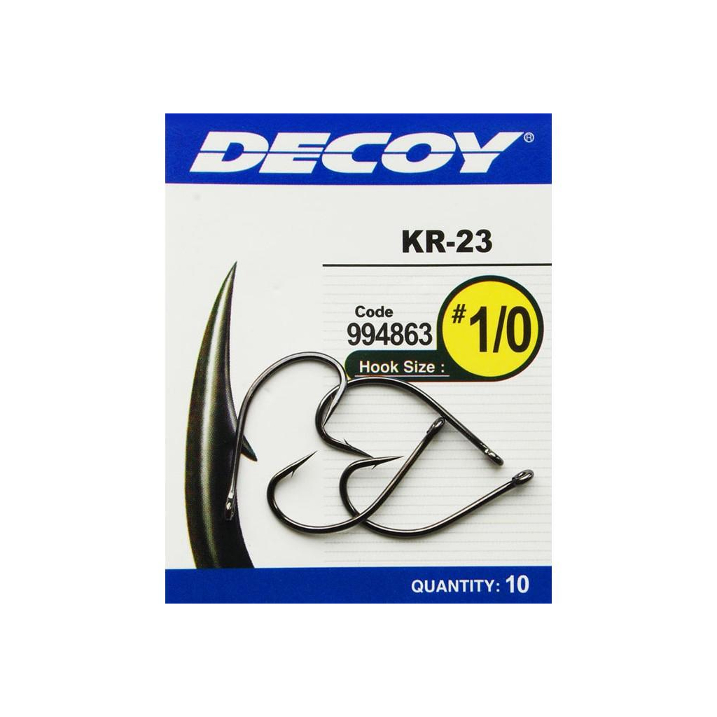 Гачок Decoy KR-23 Black Nickeled 01 (10 шт/уп) (1562.03.24) - изображение 2