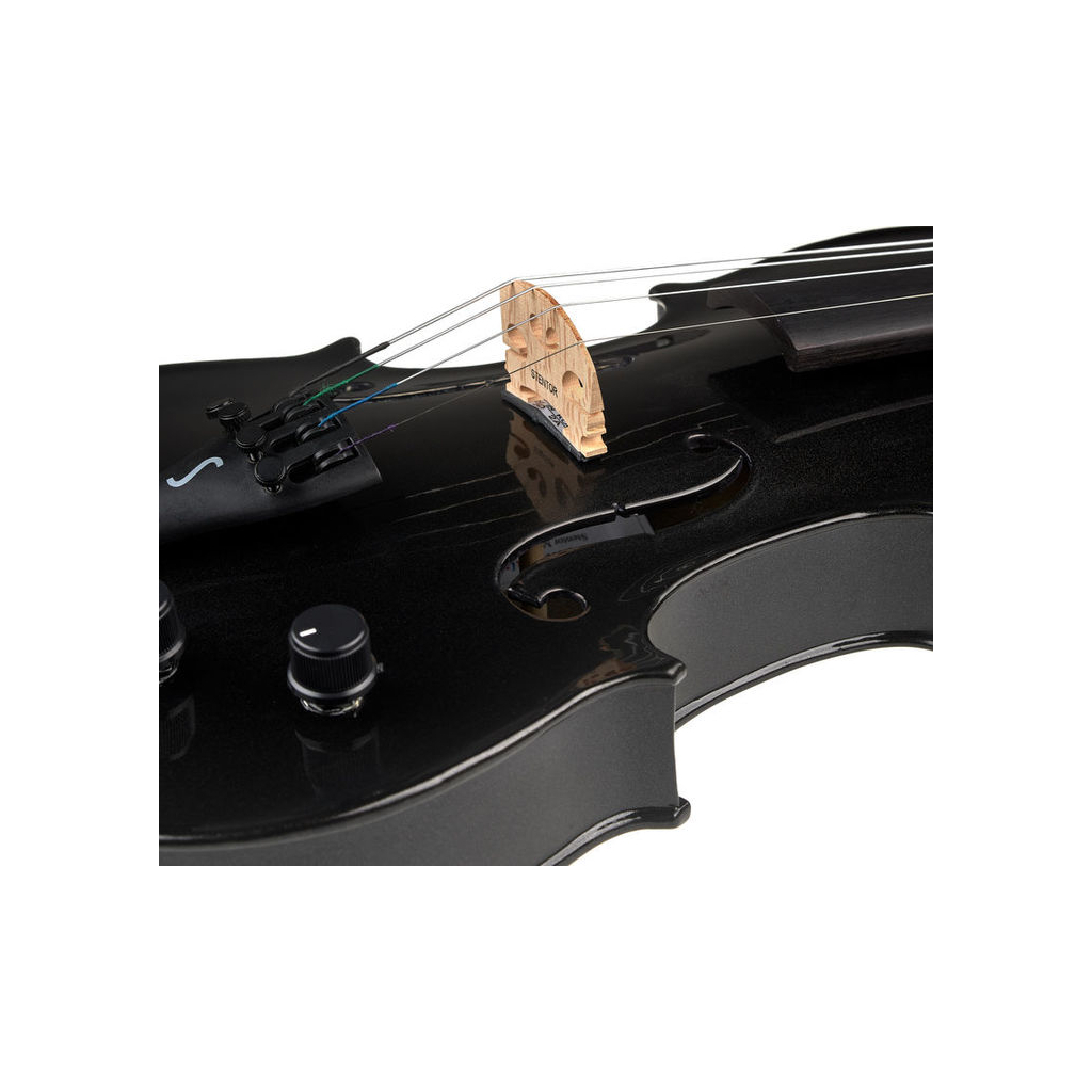 Скрипка Stentor Harlequin Electric Violin Outfit 4/4 Black (1515ABK) - изображение 7