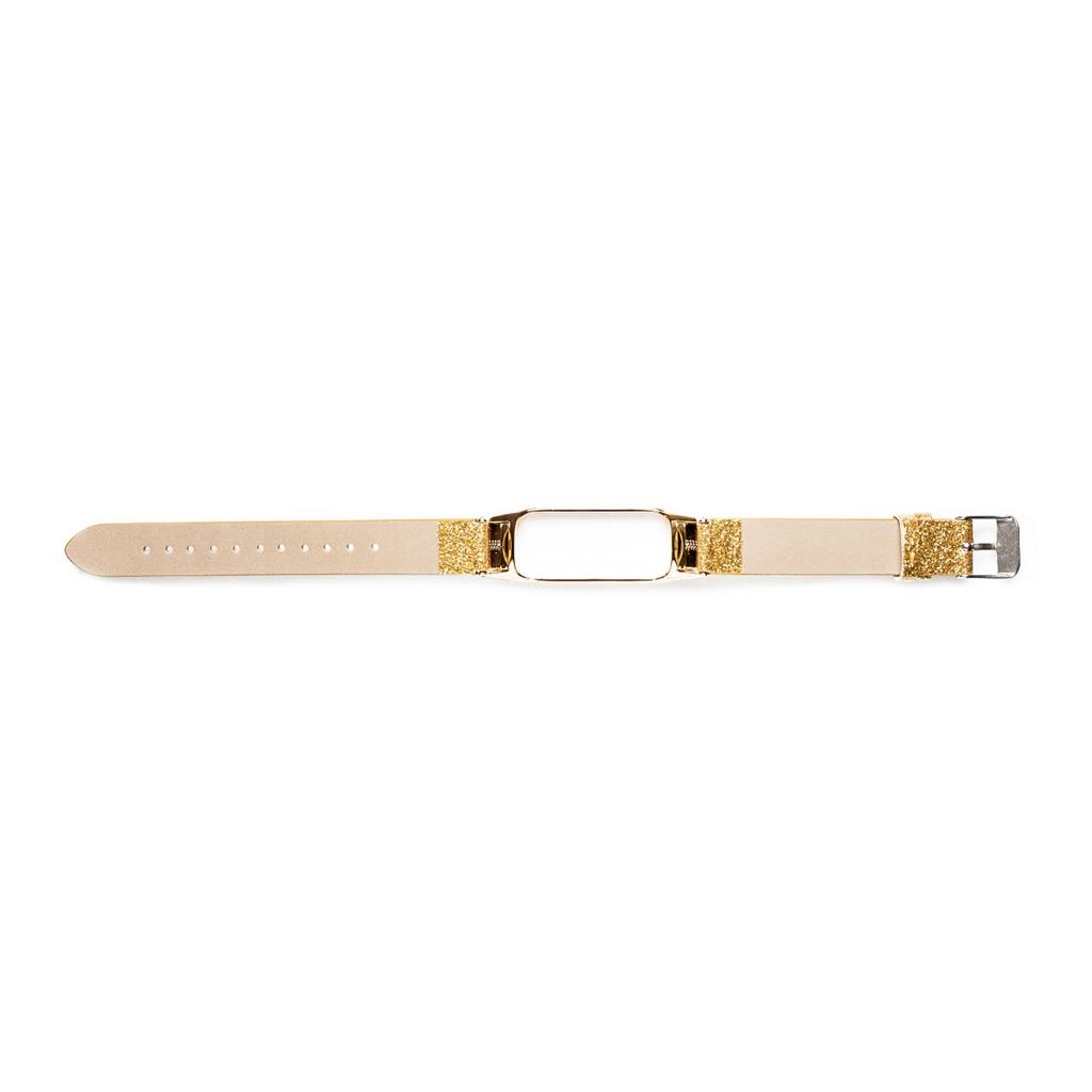 Ремінець до фітнес браслета XoKo Leather для Xiaomi Mi Band 3/4 Gold Spase (XK-XM-LT-GD) - зображення 2