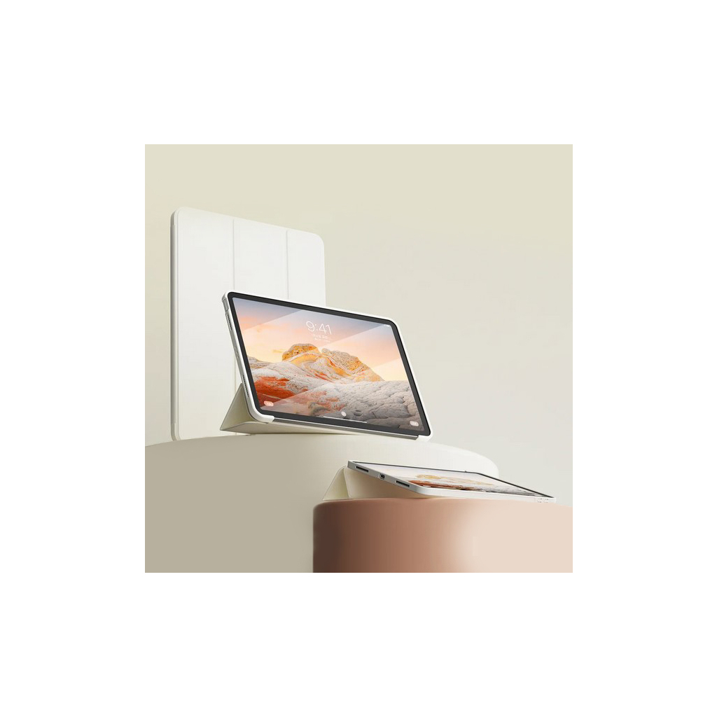 Чохол до планшета BeCover Tri Fold Soft TPU Silicone BeCover Apple iPad Air (4/5) 2020/2022 10.9" Beige (711734) - зображення 4
