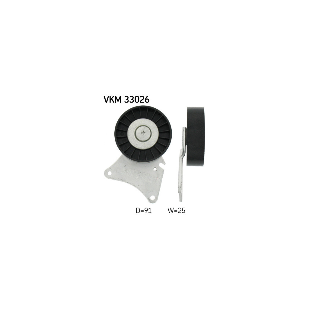 Ролик натягувача ременя SKF VKM 33026 - зображення 1