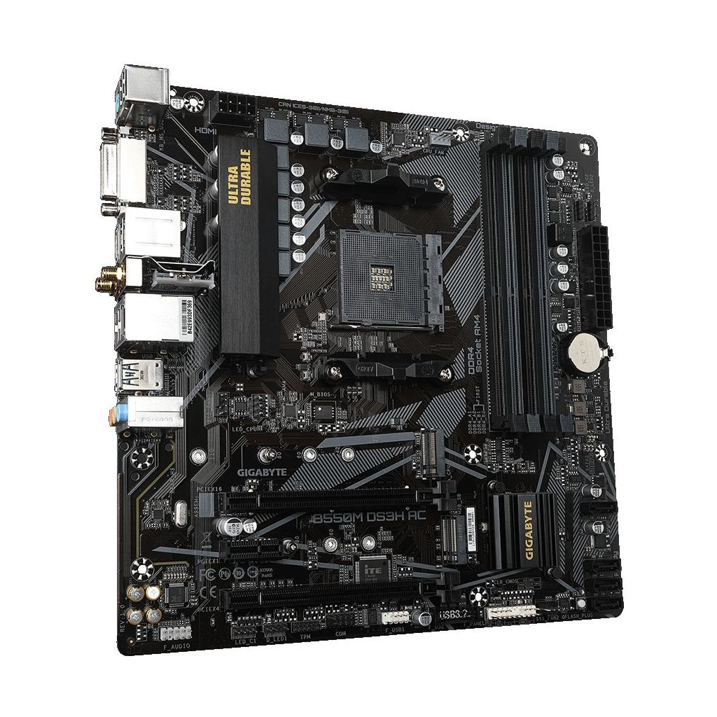 Материнська плата GIGABYTE B550M DS3H AC - зображення 2