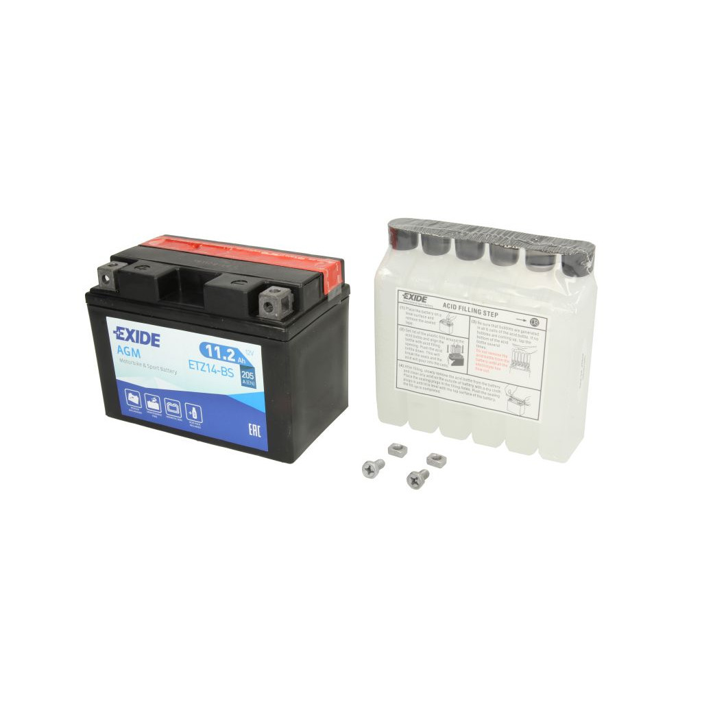 Акумулятор автомобільний EXIDE AGM 11,2Ah (+/-) (205EN) (ETZ14-BS) - зображення 4