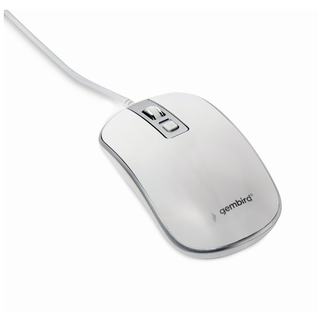 Мишка Gembird MUS-4B-06-WS USB White/Grey (MUS-4B-06-WS) - зображення 2