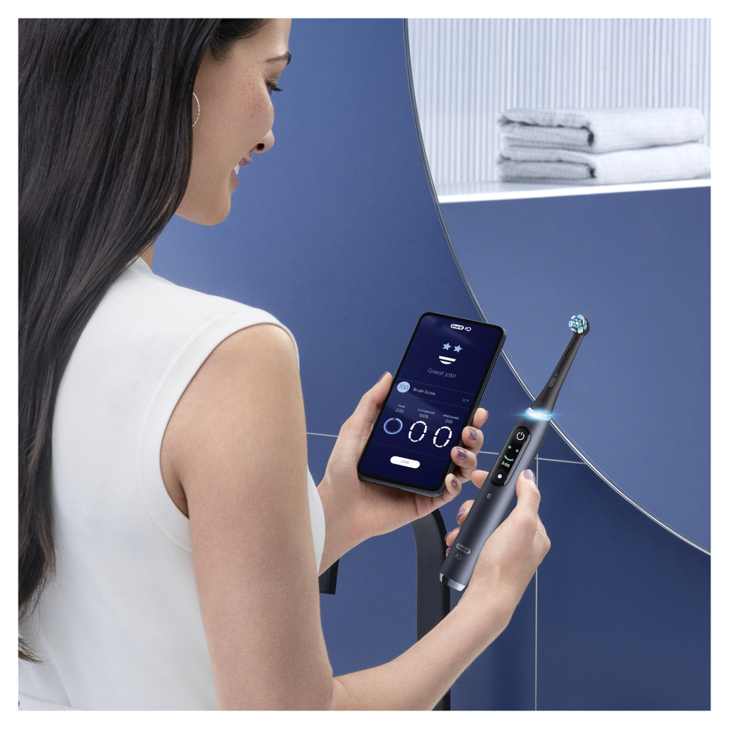 Електрична зубна щітка Oral-B Series 9 DUO iOM9d.2J2.2AD Рожева+Чорна (2) (4210201411574) - зображення 7