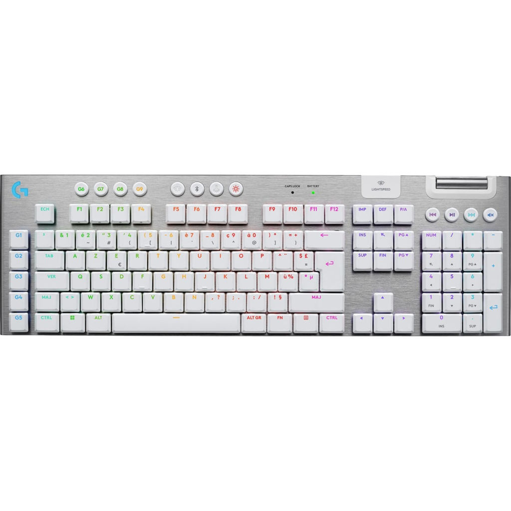 Клавіатура Logitech G915 X Lightspeed Switch-Tactile Wireless/Bluetooth/USB UA White (920-012690) - зображення 1