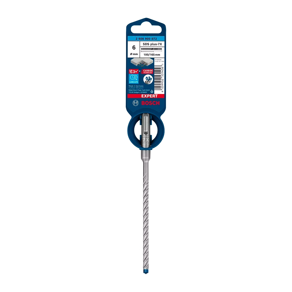 Бур Bosch SDS-7X для армованого бетону 6x100x165 (2.608.900.072) - зображення 2