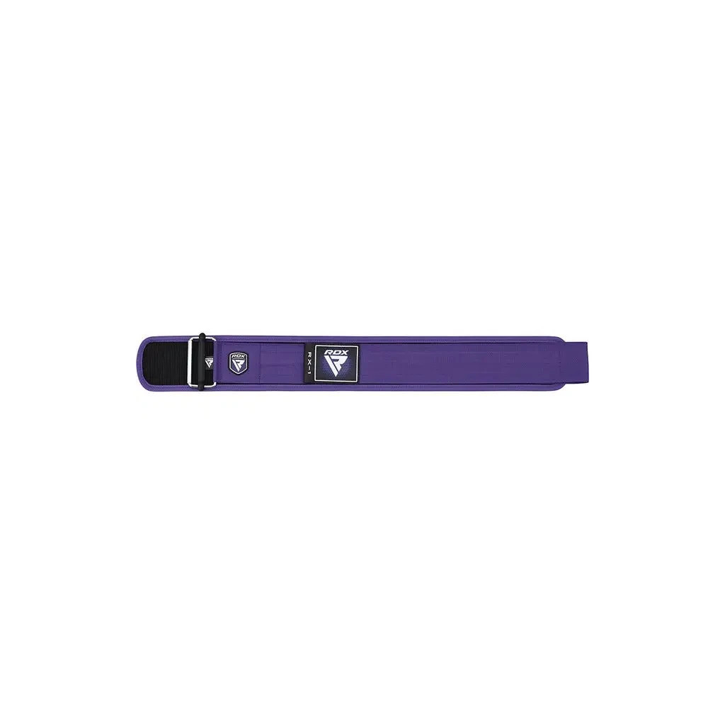 Атлетичний пояс RDX RX1 Weight Lifting Belt Purple XS (WBS-RX1PR-XS) - зображення 3