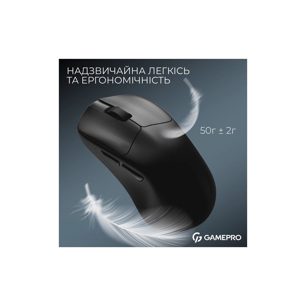 Мишка GamePro Asgard Surt Wireless/Bluetooth/USB Black (GM017B) - зображення 6