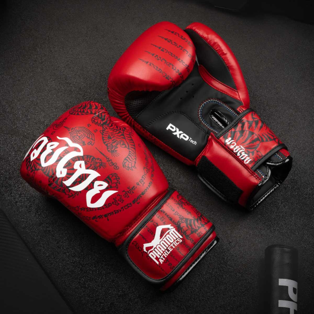 Боксерські рукавички Phantom Muay Thai Red 12 унцій (PHBG2505-12) - зображення 8