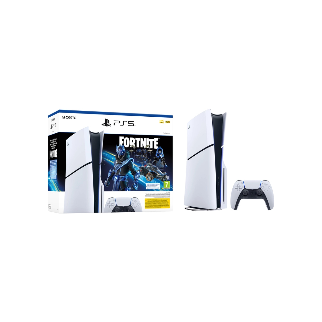 Ігрова консоль Sony Playstation 5 Blu-Ray SLIM Edition 1TB (Fortnite Cobalt Star Bundle) (1000045165) - зображення 1