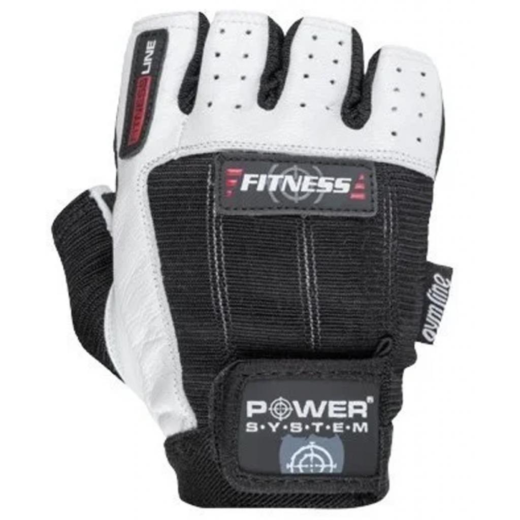 Рукавички для фітнесу Power System Fitness PS-2300 S Black/White (PS-2300_S_Black-White) - зображення 1