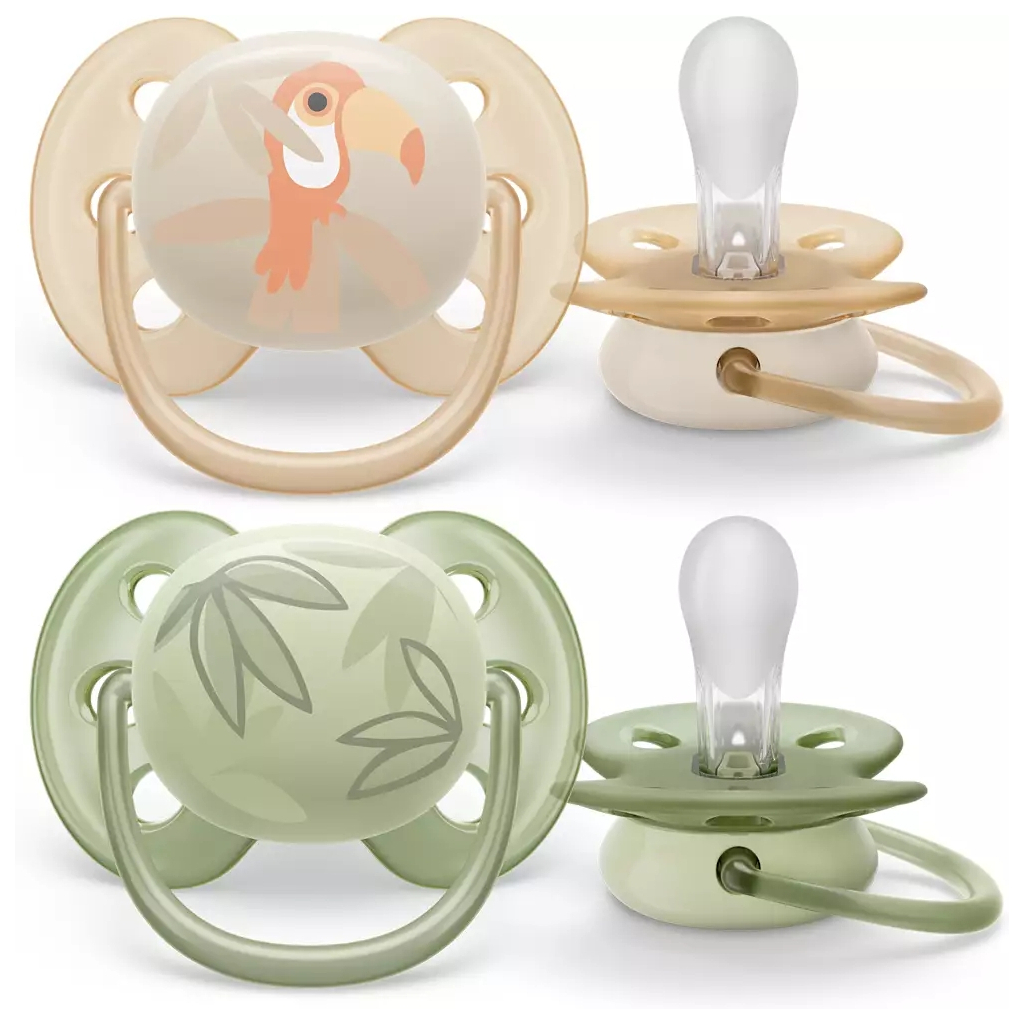 Пустушка Philips AVENT Ultra Soft ультрам'яка 0-6 міс. 2 шт (SCF091/07) - зображення 2