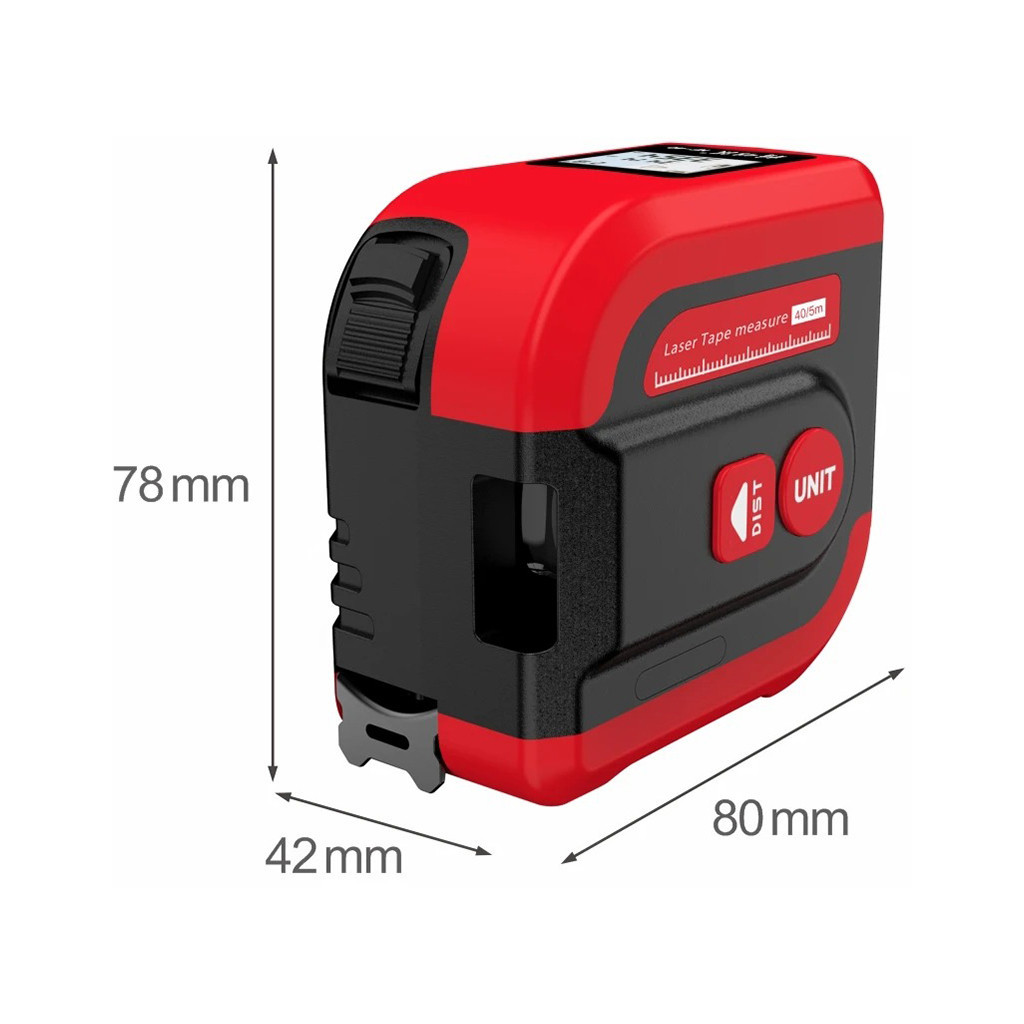 Рулетка Noyafa NF-2240 5м/40м, з лазерним далекоміром (NF-2240) - зображення 5