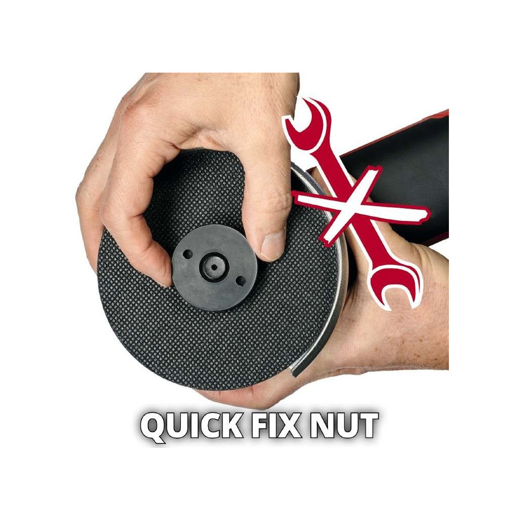 Шліфувальна машина Einhell TE-AG 18/115 Q Li - Solo PXC 115 мм, 18В, 8500 об/хв (без АКБ та ЗП) (4431165) - зображення 5