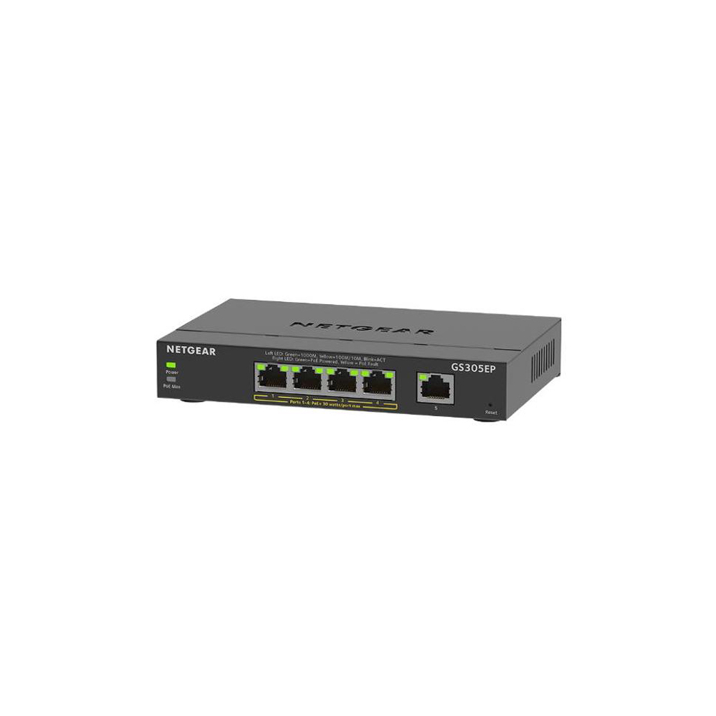 Комутатор мережевий Netgear GS305EP-100PES - зображення 3