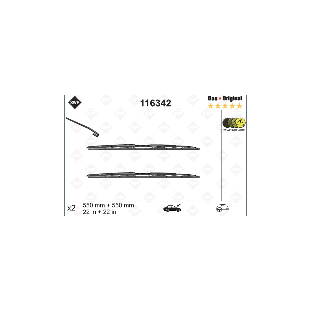 Щітка склоочисника SWF 116342 - зображення 1