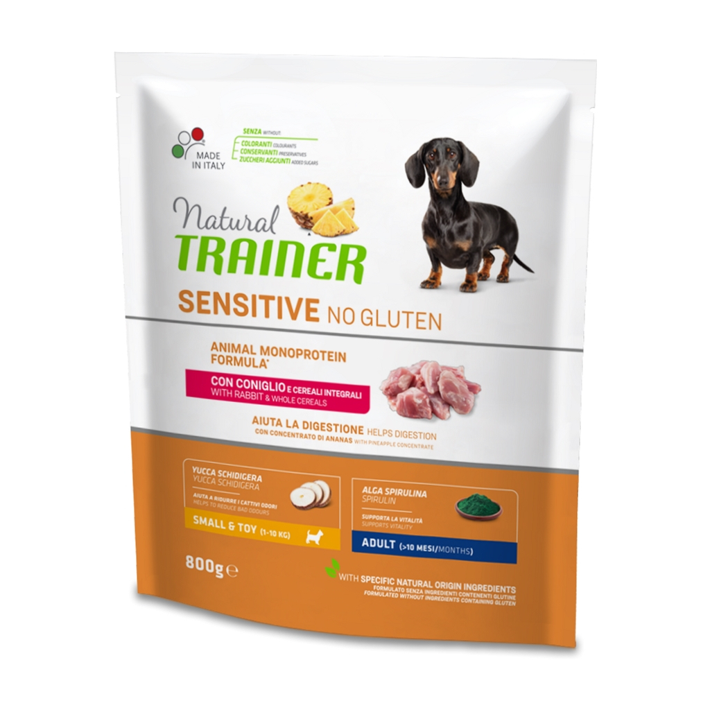 Сухий корм для собак Trainer Natural Dog Sensitive No Gluten Rabbit 800 г (8059149428239) - зображення 1