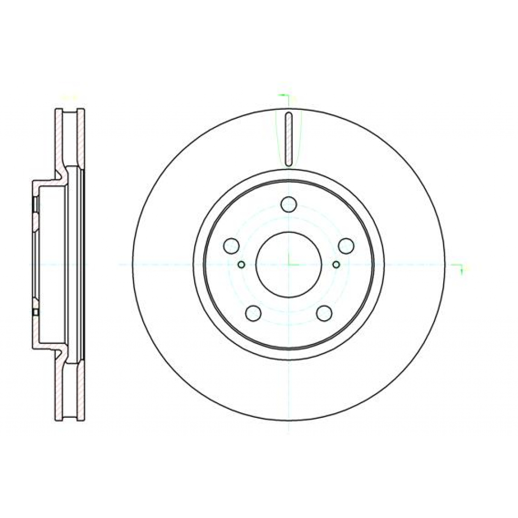 Гальмівний диск REMSA 61076.10 - зображення 1