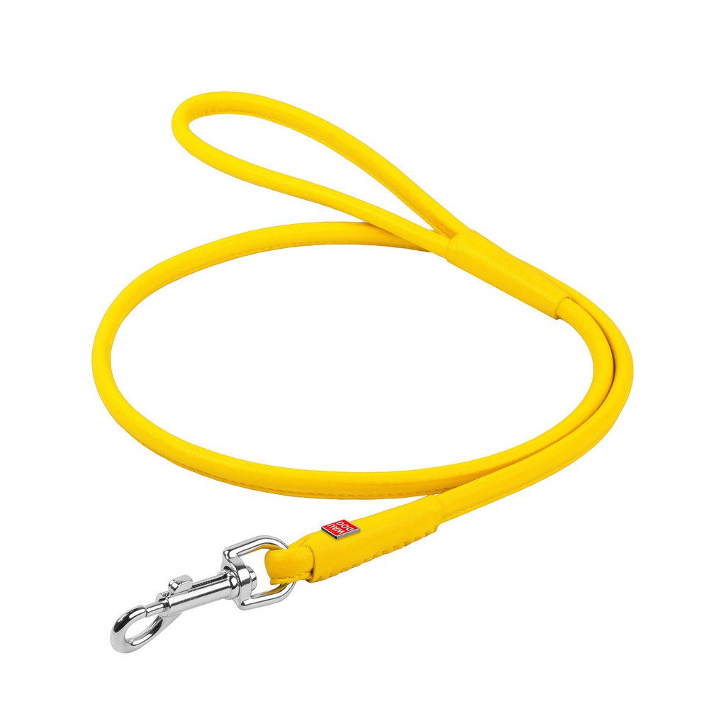 Повідець для собак WAUDOG Glamour круглий XS d 8 мм Д 122 см жовтий (33778) - зображення 1