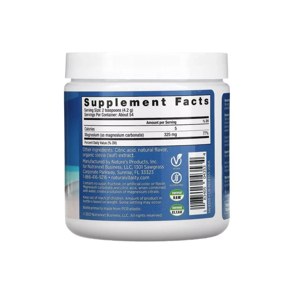 Мінерали Natural Vitality Антистресовий напій, смак вишні, CALM, Cherry, 226 гр (PTG-04353) - зображення 2