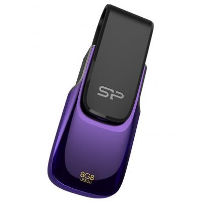 USB флеш накопичувач Silicon Power 8GB Blaze B31 Purple USB 3.0 (SP008GBUF3B31V1U) - зображення 2