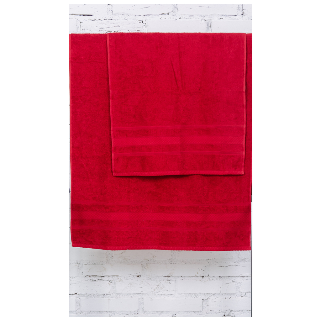 Рушник MirSon набір банний 5000 SoftNess Bordo 50x90, 70x140 (2200003182927) - зображення 2