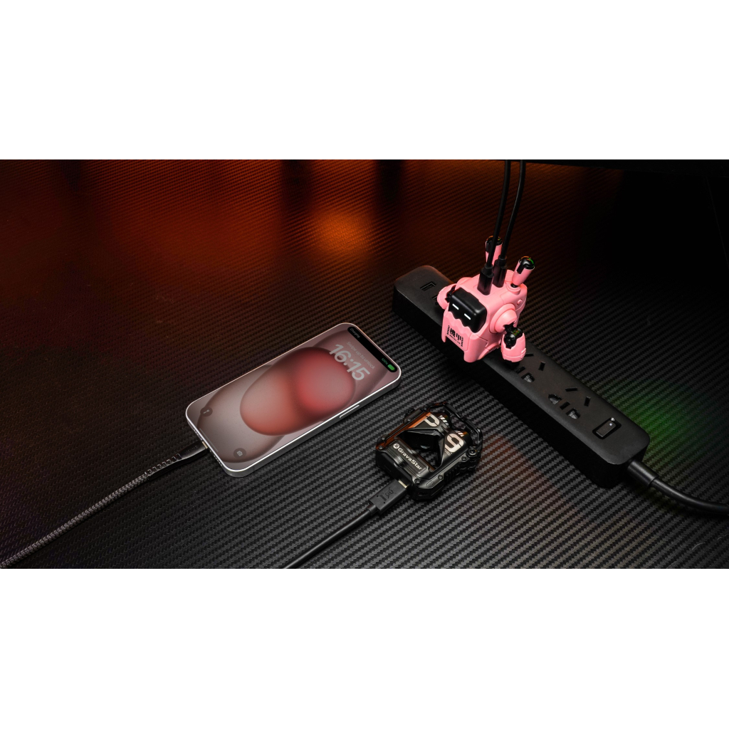 Зарядний пристрій GravaStar Delta35 35Вт 2XUSB-C Pink (GRAVASTARA35_PNK_EUK) - зображення 11