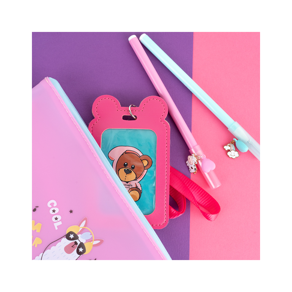 Бейдж Kite вертикальний на шнурку, фуксія (K24-296-4) - изображение 6