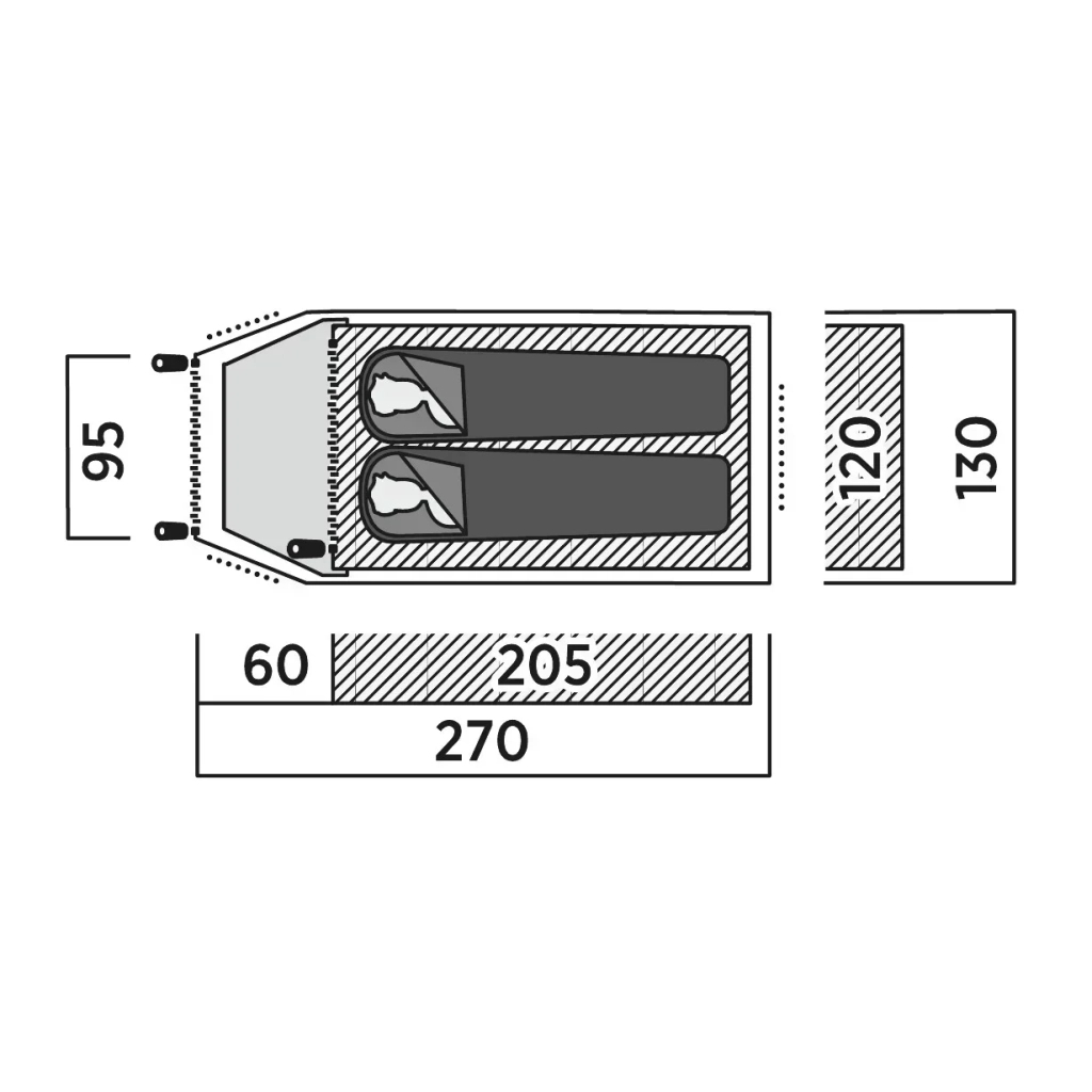Намет Easy Camp Setesdal 2 (120476) (931547) - зображення 7