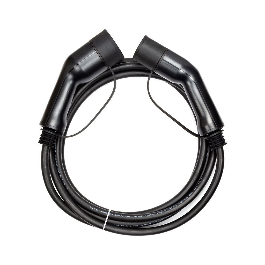 Зарядний кабель для електромобіля HiSmart Type 2 - Type 2, 32A, 7.2кВт, 1 фазный, 5м (EV200016) - picture 1