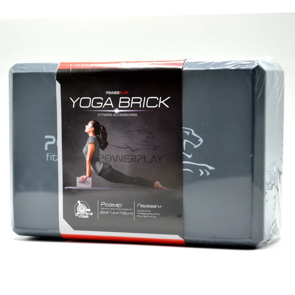 Блок для йоги PowerPlay Yoga Brick Сірий (PP_4006_Grey_Yoga_Brick) - зображення 9