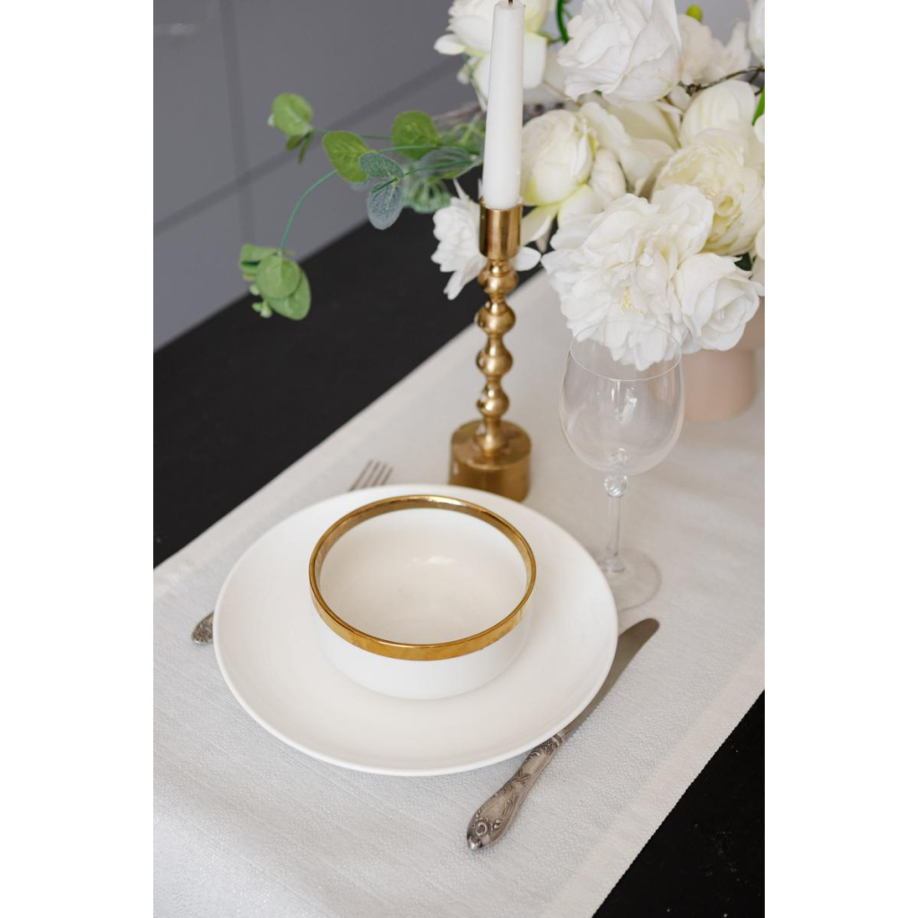 Доріжка на стіл Прованс Перлина White 40х180 см (037581) - зображення 5