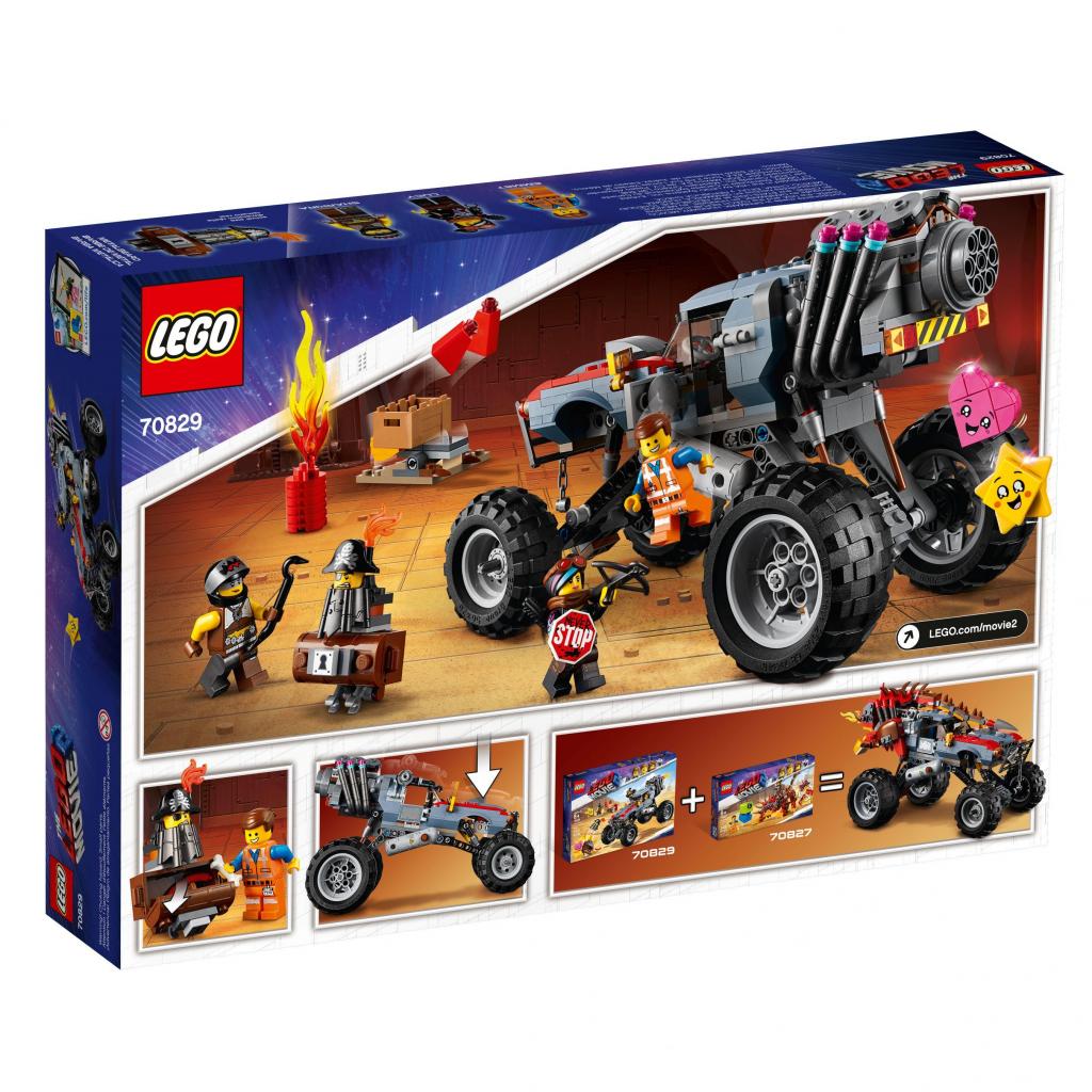 Конструктор LEGO Movie Втеча Еммета та Дикунки на багі 550 деталей (70829) - зображення 8