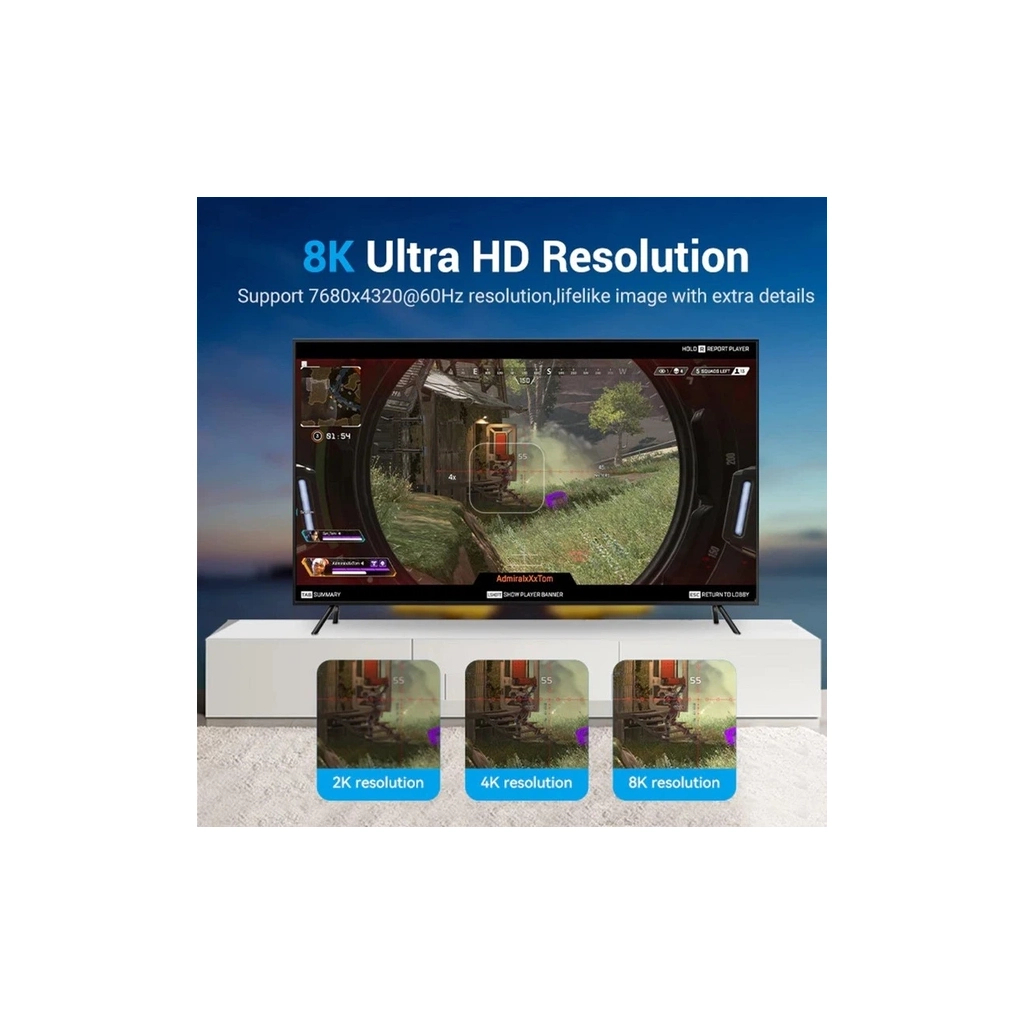 Кабель мультимедійний DisplayPort M to DisplayPort M 3.0m black VENTION (HCCBI) - picture 8