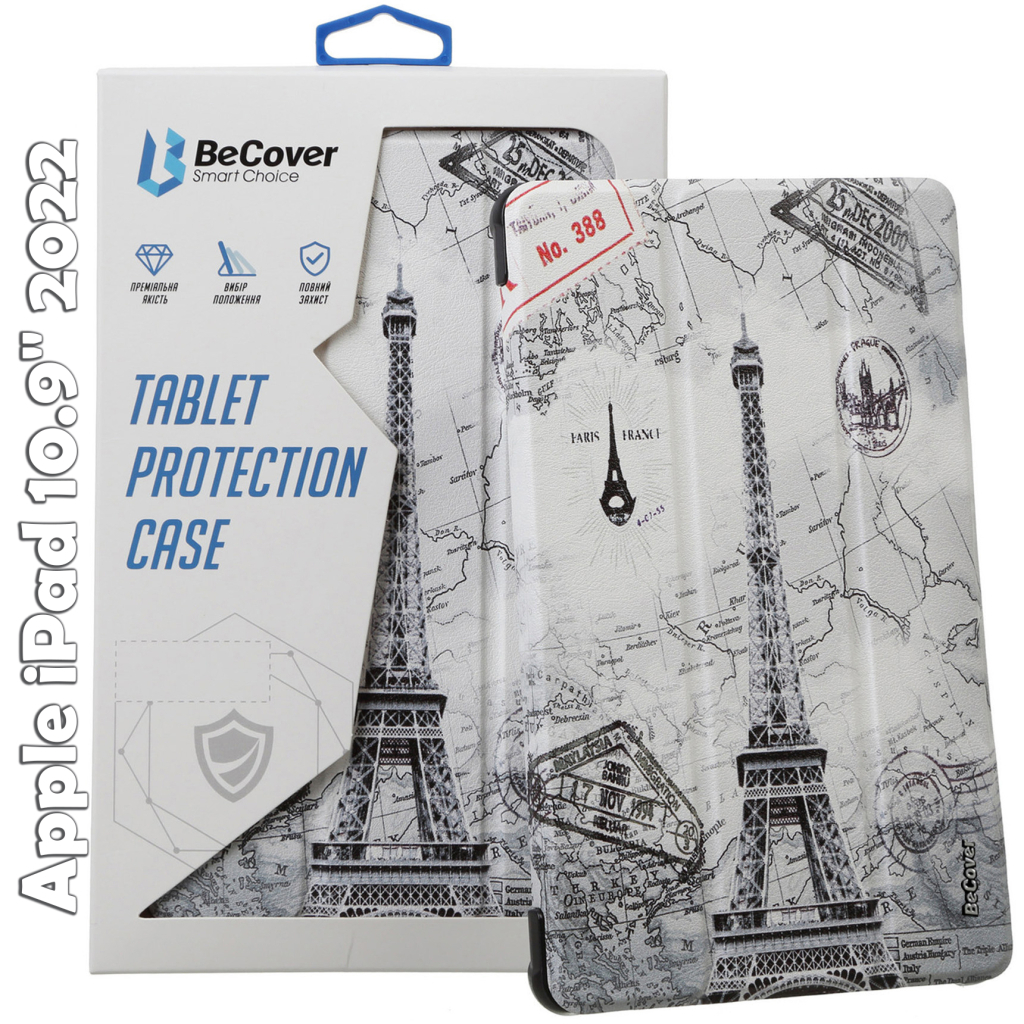 Чохол до планшета BeCover Smart Case Apple iPad 10.9" 2022/24/11" 2025 Paris (709197) - зображення 1