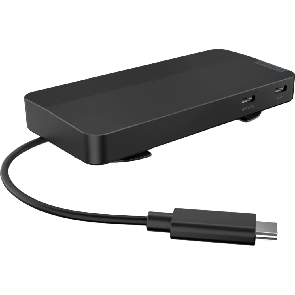 Порт-реплікатор Lenovo USB-C Dual Display Travel Dock (w/ adapter) (40B90100EU) - зображення 2