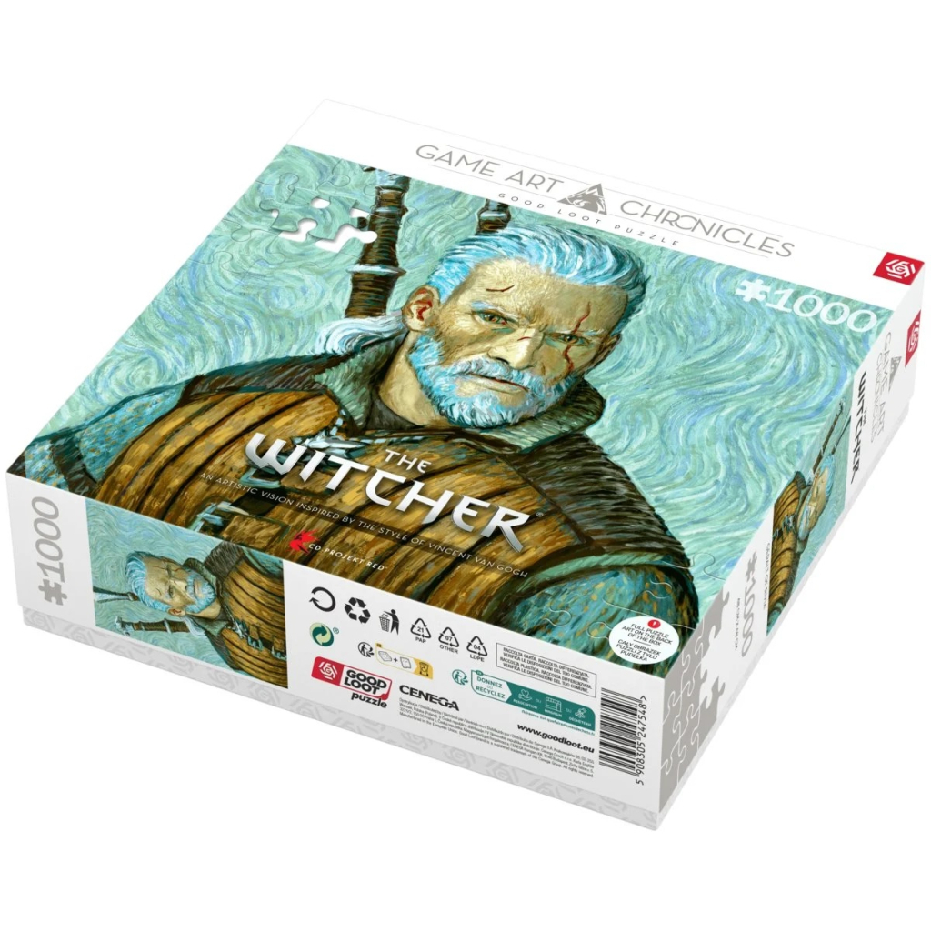 Пазл GoodLoot The Witcher Geralt of Rivia & Vincent van Gogh 1000 ел. (5908305247548) - зображення 7