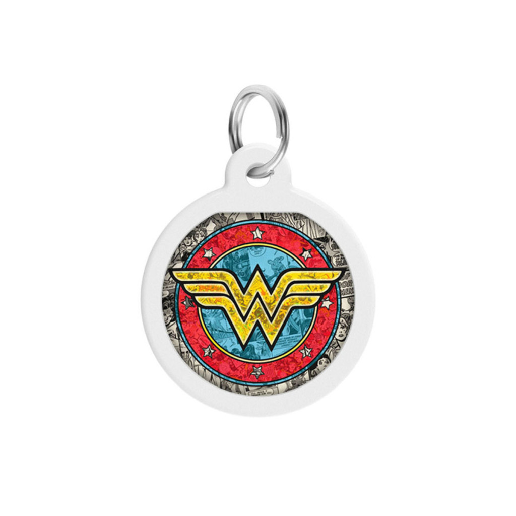 Адресник для тварин WAUDOG Smart ID з QR паспортом "Диво-жінка 2" коло 25 мм (укр) (0625-1013uk) - изображение 2