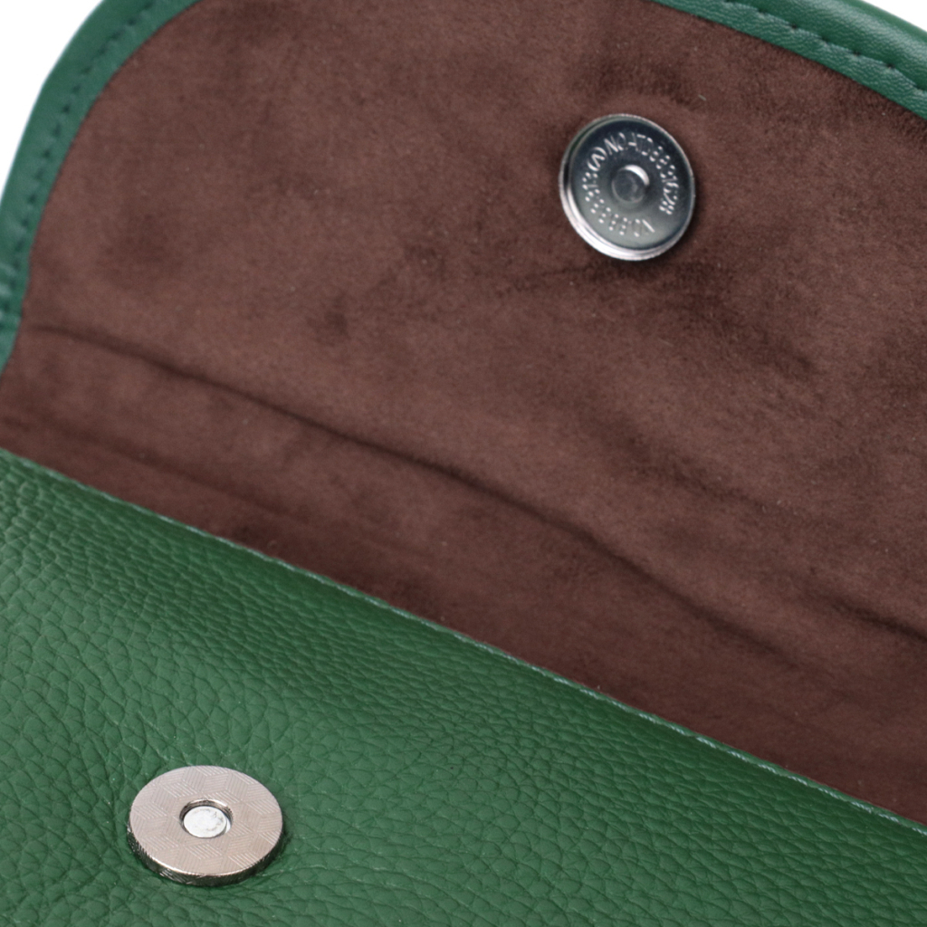 Сумка Vintage Компактна жіноча шкіряна з напівкруглим клапаном Зелена (22260) - зображення 6