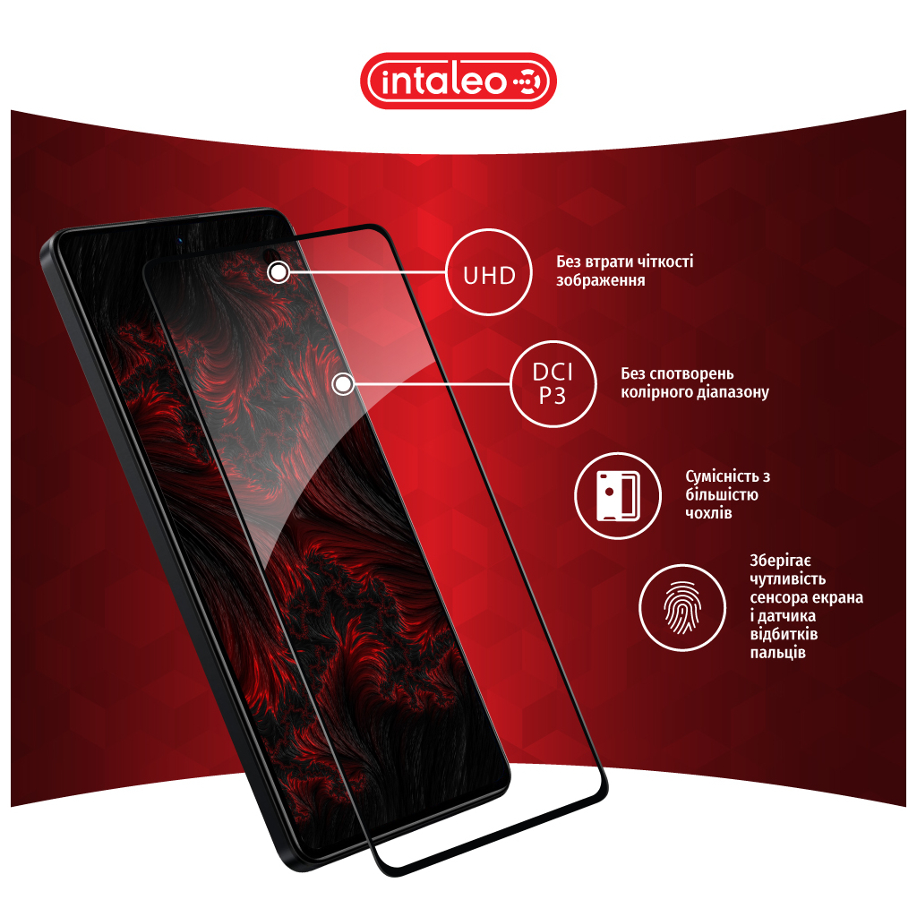 Скло захисне Intaleo Full Glue Xiaomi Poco X5 Pro Black (1283126567438) - зображення 4
